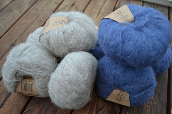 Brushed alpaca silk